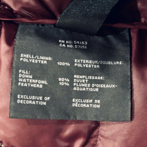 Women’s Marc New York - Andrew Marc Down coat Jacket Size Medium Deep Burgundy - Picture 6 of 6